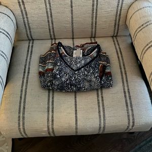 Multi color short sleeve dress.